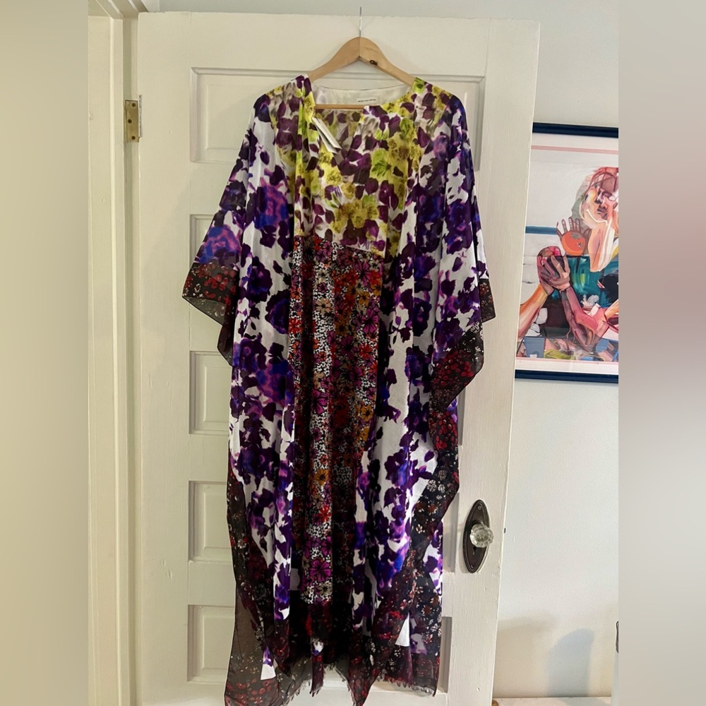 Dries Van Noten Cartland Floral-Print Long Kaftan Shirt- New with tags!